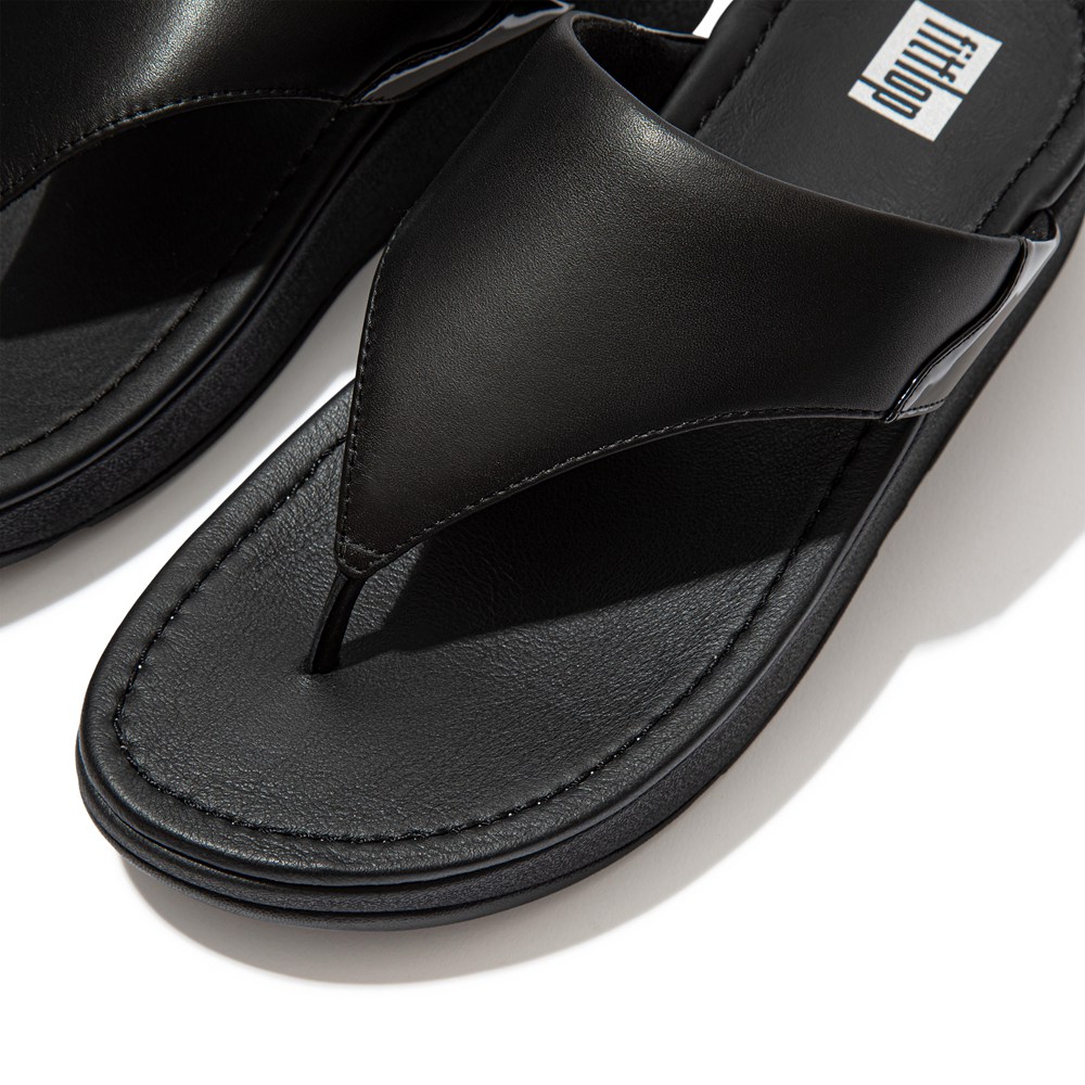 Fitflop Womens Sandals Black - Myla Toe Thongs - 92VRMXYBS